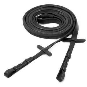 Schockemohle_RubberReins_blacksilver