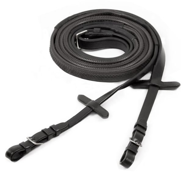 Schockemohle_RubberReins_blacksilver