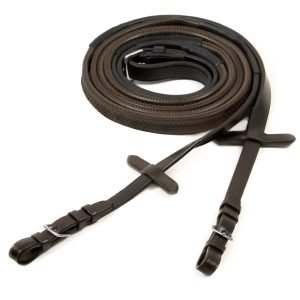 Schockemohle_RubberReins_brownsilver