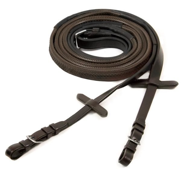 Schockemohle_RubberReins_brownsilver