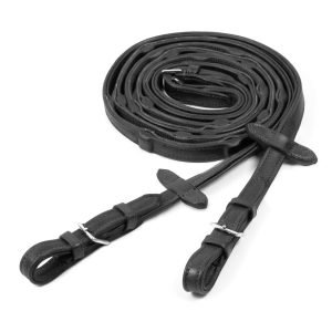 Schockemohle _DuraSoftGripReins_blacksilver