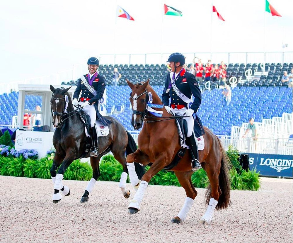 WORLDEQUESTRIANGAMES-DRESSAGE-TEAM-GB-HUDSONEQUINE-EMILEFAURIE-SPENCERWILTON