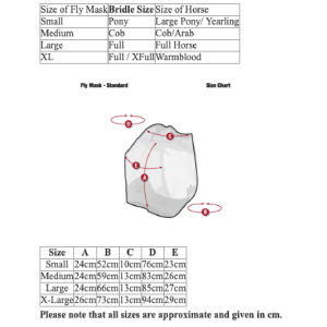 LeMieux-Armour-Shield-Fly-Mask-Size-Guide