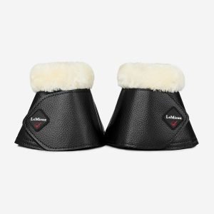 LeMieux-Fleece-Wrapround-Overreach-Boots-Black-Natural-1