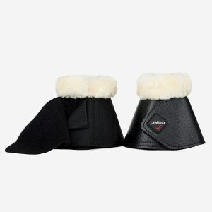 LeMieux-Fleece-Wrapround-Overreach-Boots-Black-Natural-2