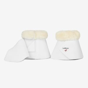 LeMieux-Fleece-Wrapround-Overreach-Boots-White-1