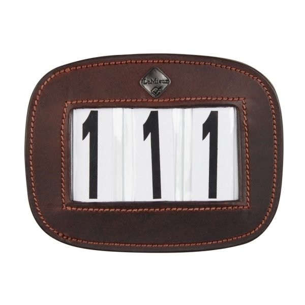 LeMieux-number-holder-rectangle-brown-hr