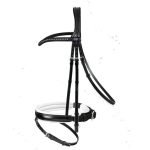 Passier-Fortuna-Snaffle-Bridle-Black-White-Padding