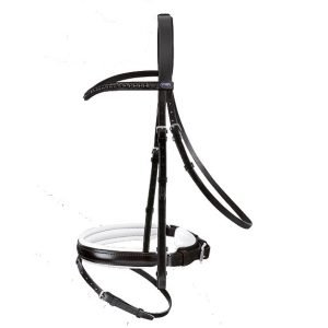 Passier-Apollo-Snaffle-Bridle-Black-White-Padding