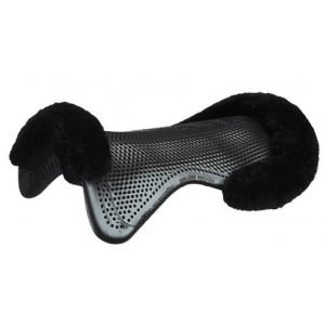 Acavallo-Just-Gel-Lamswool-Half-Pad-Black
