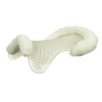 Acavallo-Just-Gel-Lamswool-Half-Pad-White