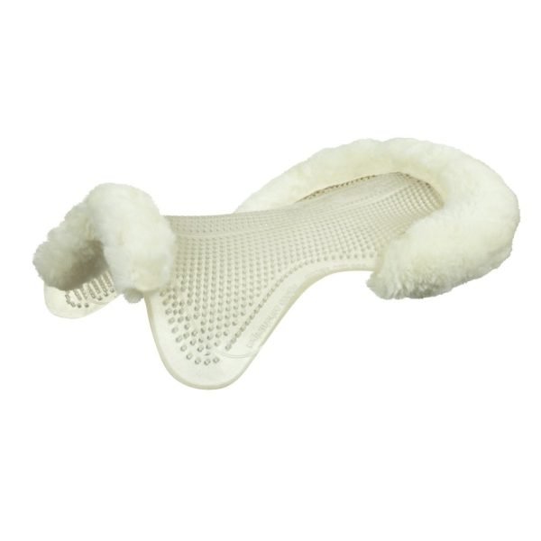 Acavallo-Just-Gel-Lamswool-Half-Pad-White