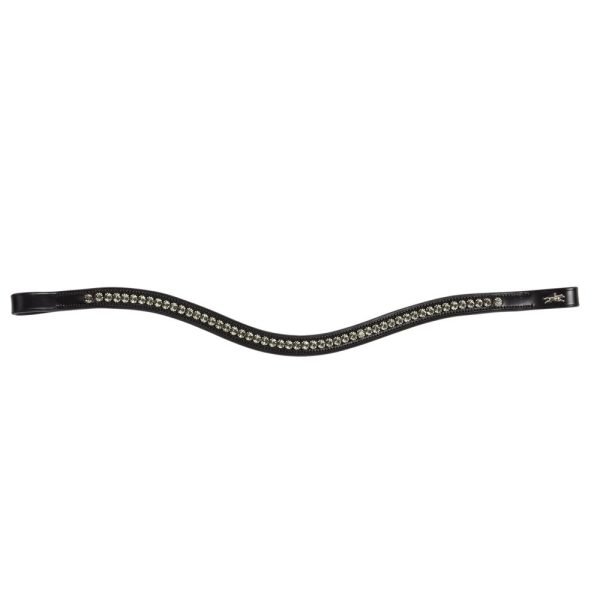 Schockemohle Browband Diamond Select Black:Grey