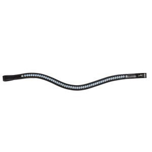 Schockemohle Browband Diamond Select Black:Light Blue