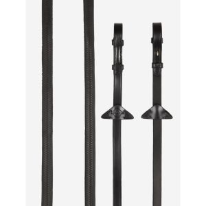 LeMieux-Rubber-Reins-Brown-1