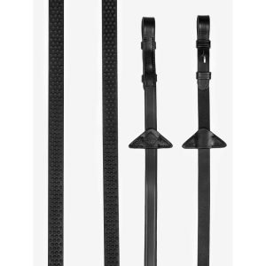 LeMieux-Soft-Rubber-Reins-Black-1