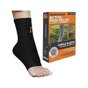Incrediwear-Circulation-Ankle-Sleeve-Black-Image-2