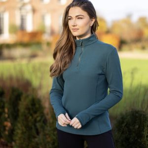 LeMieux-Faye-Quarter-Zip-Fleece-Spruce-Image-2