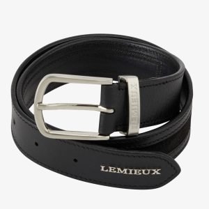 LeMieux-Suede-Insert-Belt-Black-Image-1