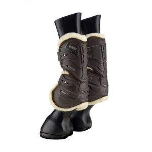 Stubben-Hybrid-Fleece-Tendon-Boots-Brown-1