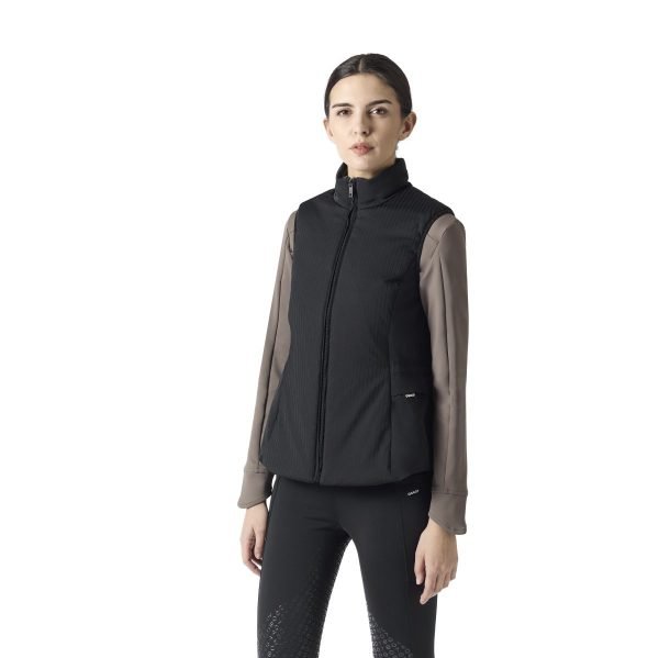 Ego7-Ladies-Ribbed-Padded-Gilet-Black-3