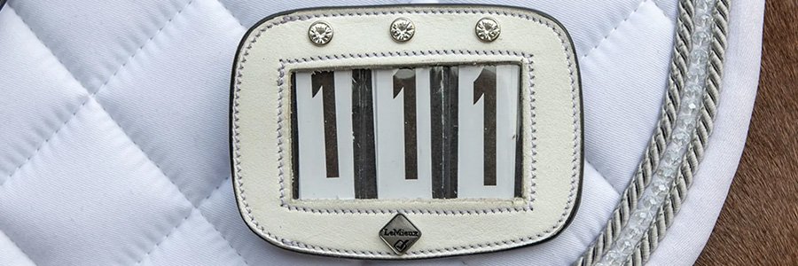 Saddle pad number holders