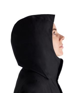 VIVIENNE Long Parka w Hood MV 26-detail hood2- black 100