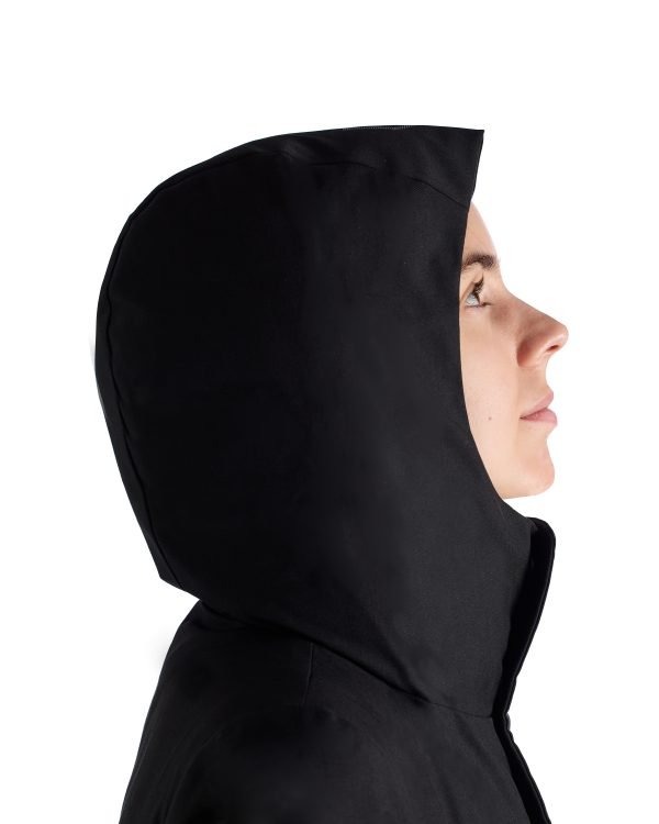 VIVIENNE Long Parka w Hood MV 26-detail hood2- black 100